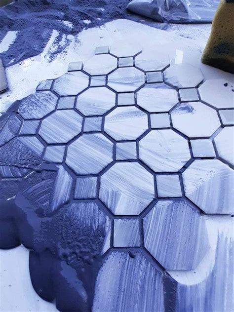 navy blue unsanded grout